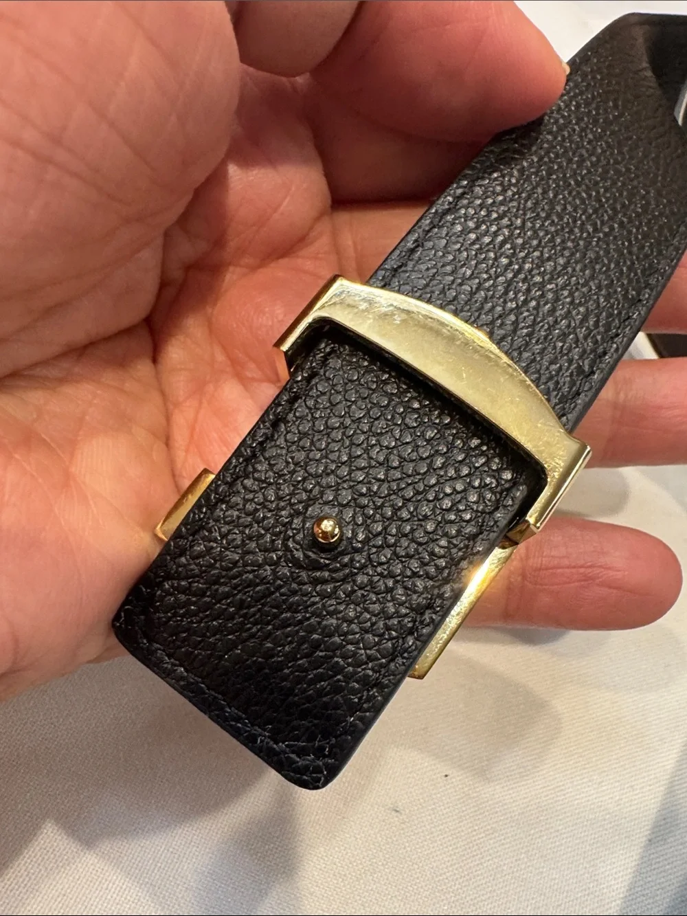 Louis Vuitton Brown Monogram LV Buckle Belt